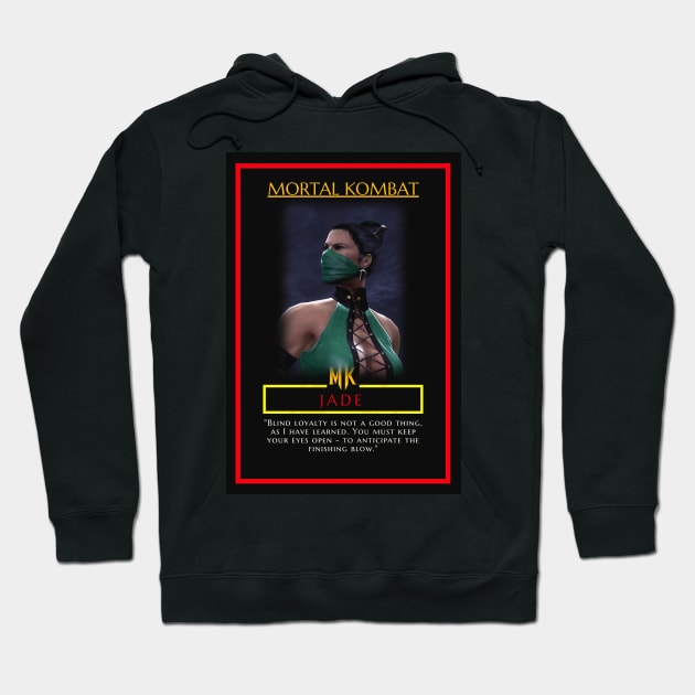 Jade Mortal Kombat (MK) - Poster,greeting cards and more. Hoodie by Semenov